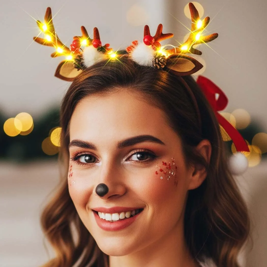 Різдвяний обруч Reaky з вогниками LED, фото №5