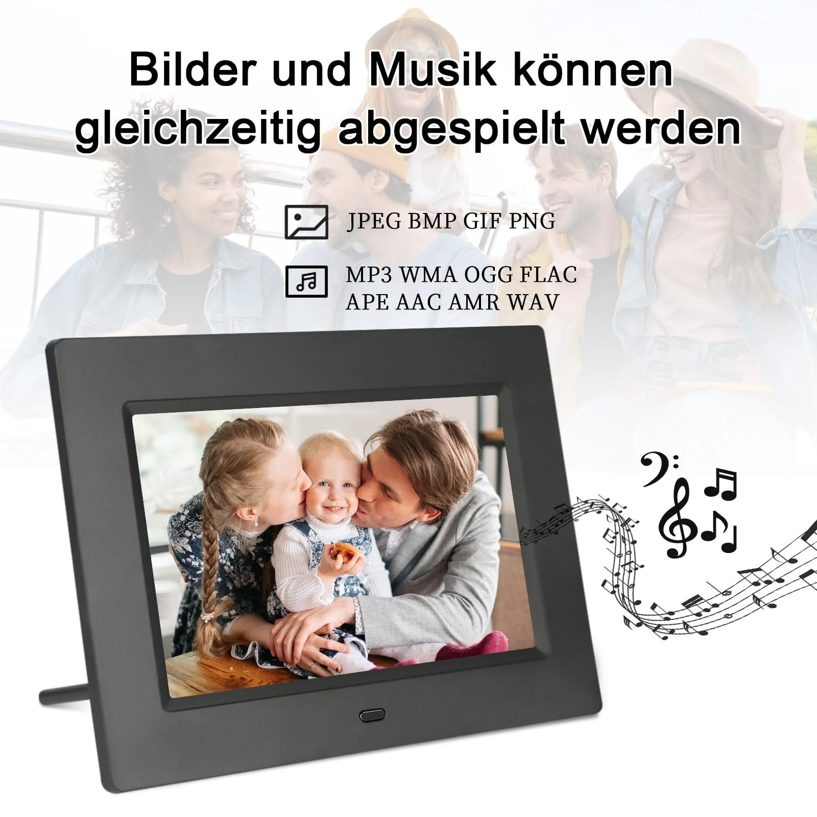 Цифровая фоторамка TSITSC 7" 1024 x 600 IPS USB SD, фото №5 Цифровая фоторамка TSITSC 7" 1024 x 600 IPS USB SD, фото №5