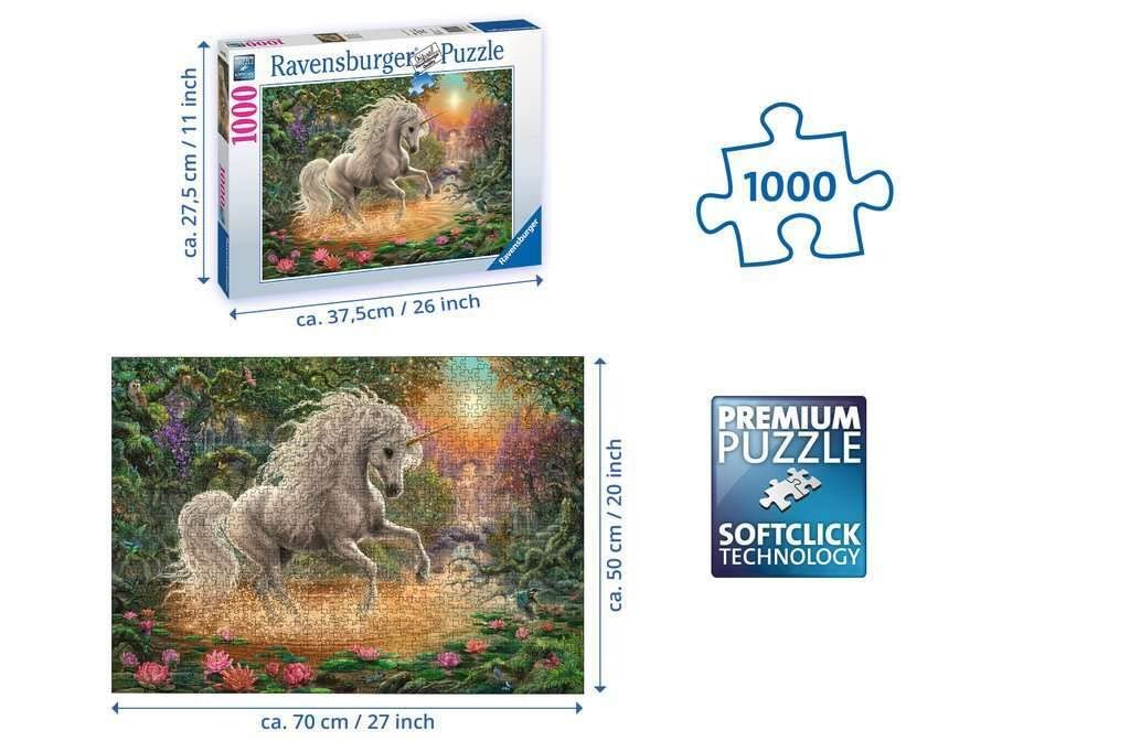 Пазл Ravensburger 19793 Мистический единорог, фото №5
