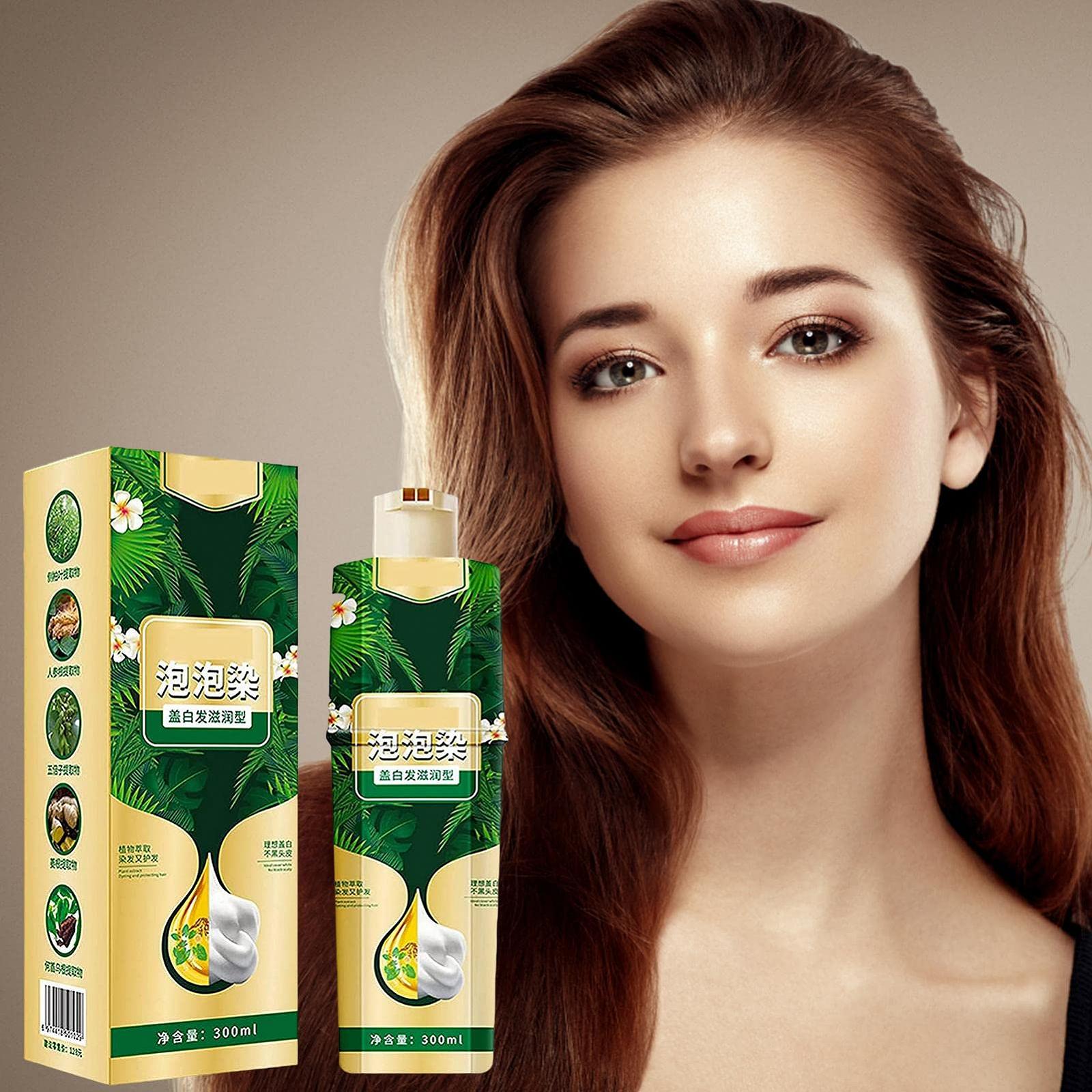Шампунь для фарбування волосся Povanjer Chestnut Brown 300 мл для жінок та чоловіків, фото №3
