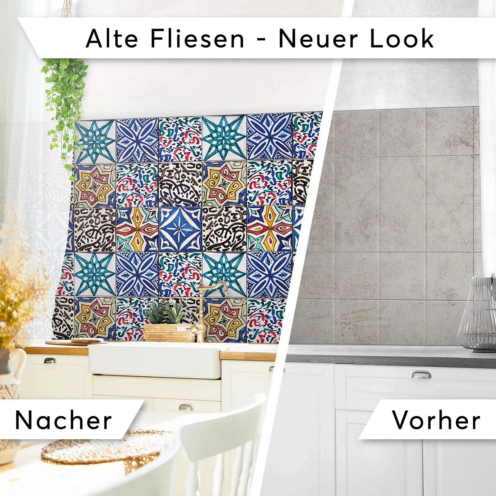 Наклейки на плитку creatisto Africa Mosaic Мозаїка Самоклейні 15 x 15 см 9 шт., фото №3