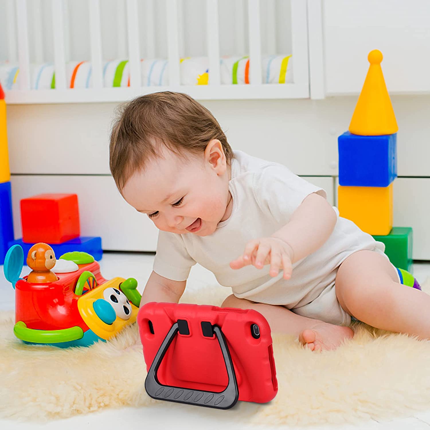 Планшет 7" Yestel X3 2/32Gb 4 ядра Android 11 Красный, фото №6