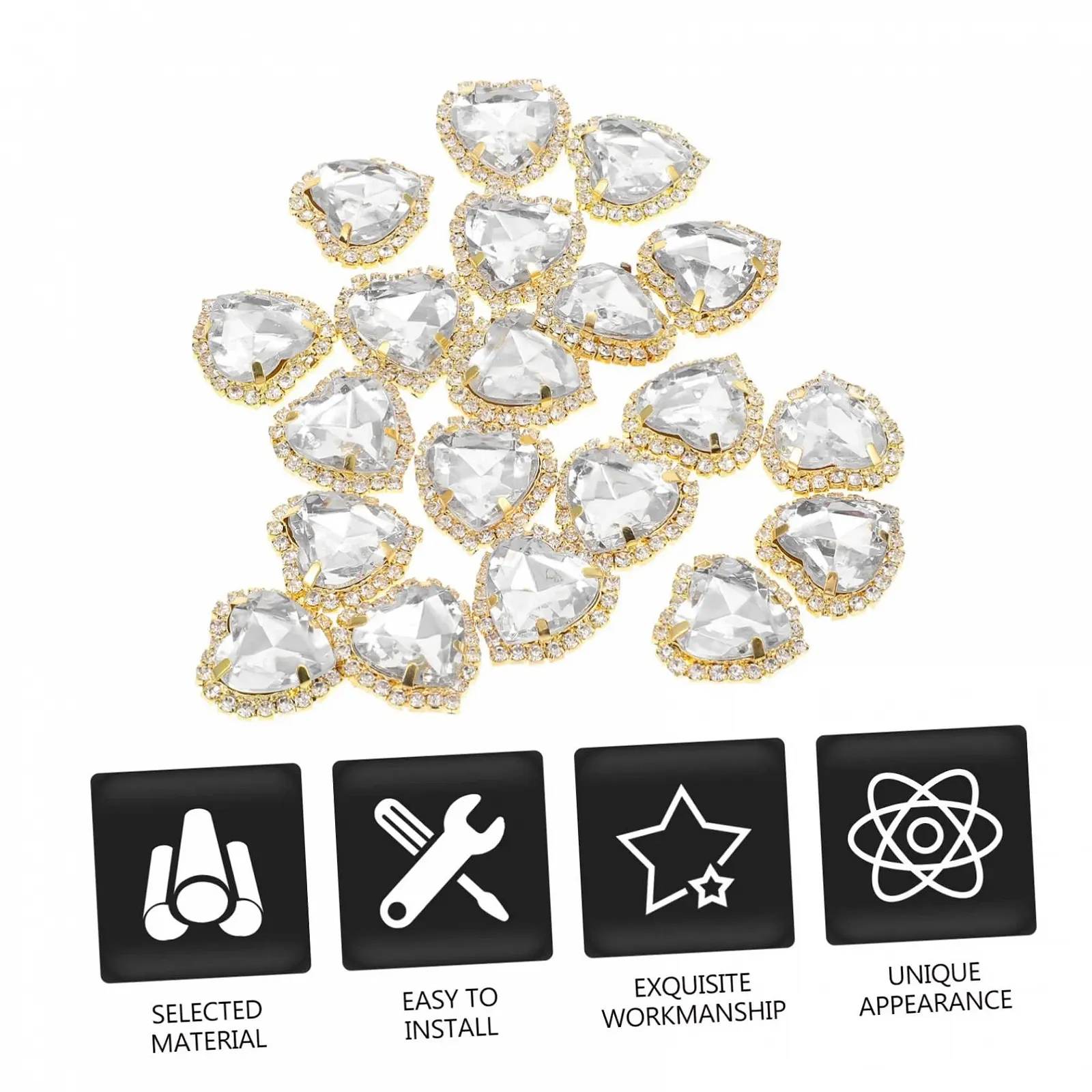 Стразы Пришивные 20 шт., фото №3