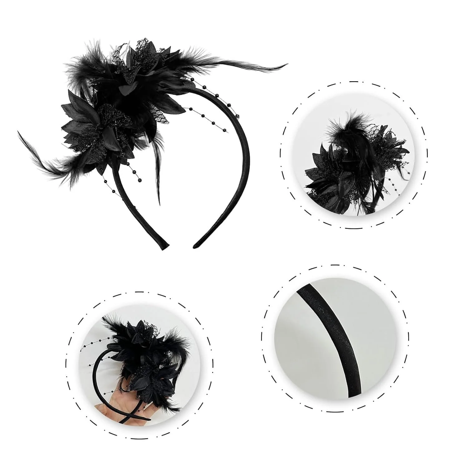 Аксесуари для волосся Набір з 2 Жіночий обруч для волосся, фото №3