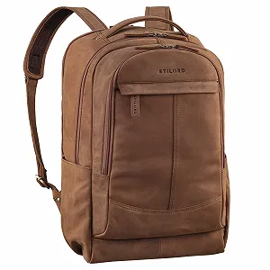 Купити Бізнес-рюкзак STILORD Maxim Premium XL Maxim Leather Vintage 17 to 19 Inch Large Black, Tan - dark brown - Фото 1 Бізнес-рюкзак STILORD Maxim Premium XL Maxim Leather Vintage 17 to 19 Inch Large Black, Tan - dark brown - Фото 1