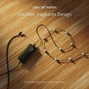 Гирлянда Twinkly Candies 200 LED RGB 12 метров, зеленый провод, питание USB-C synthetic.ua - Фото 1