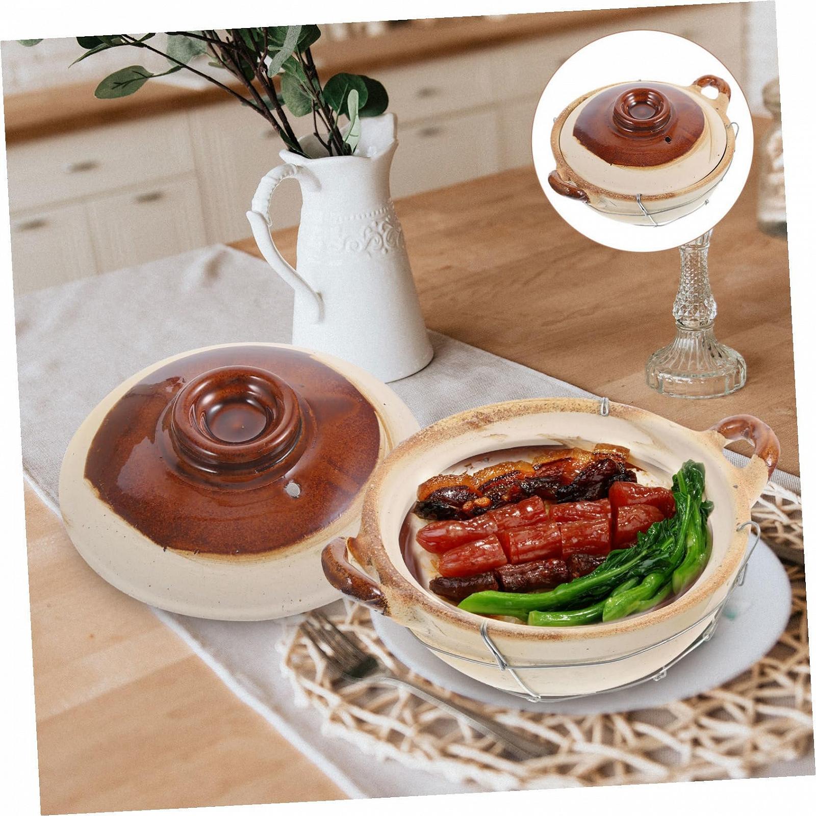 Горшок Toyvian глиняный 0,5 л с ручкой для плиты, фото №7