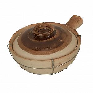 Горшок для приготовления пищи ERINGOGO глиняный с ручкой 0,5 л китайский стиль - Фото 1