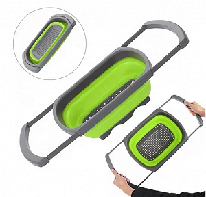 Дуршлаг складної силиконової Benson BN-091 - Фото 1