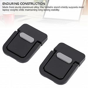 Підставка для ноутбука алюмінієва портативна Denash, складана та регульована, ідеальна для різних розмірів synthetic.ua - Фото 1