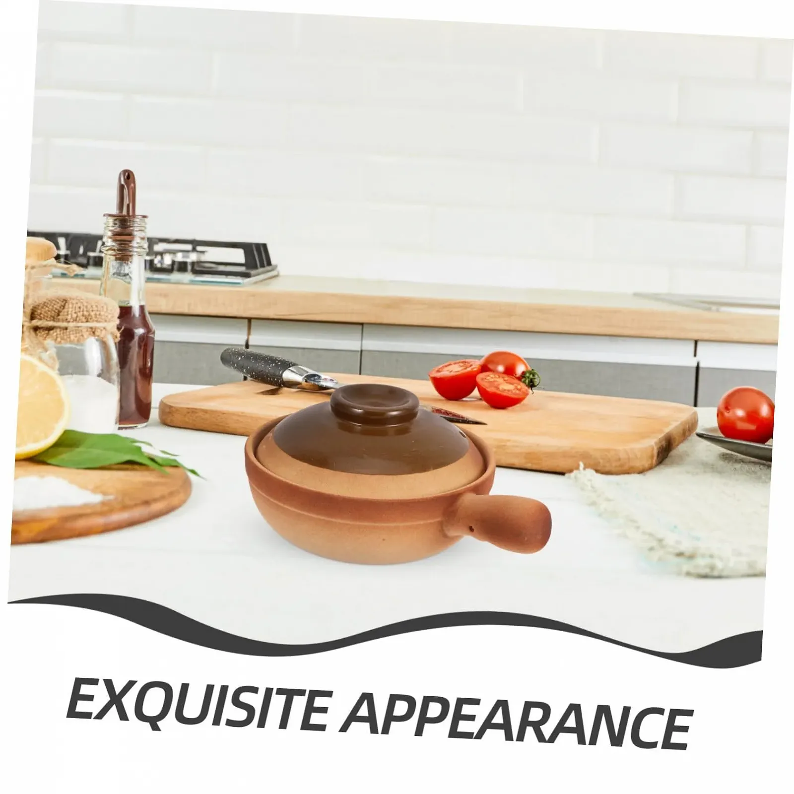 Ківш VALICLUD китайський керамічний з кришкою 850 мл, фото №8