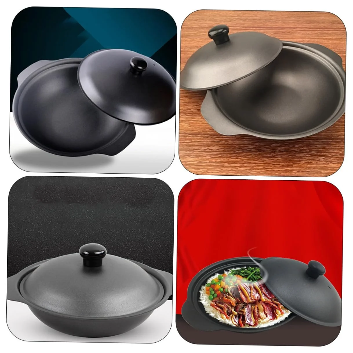 Сотейник Чугунный Малый Термостойкий с крышкой, фото №4