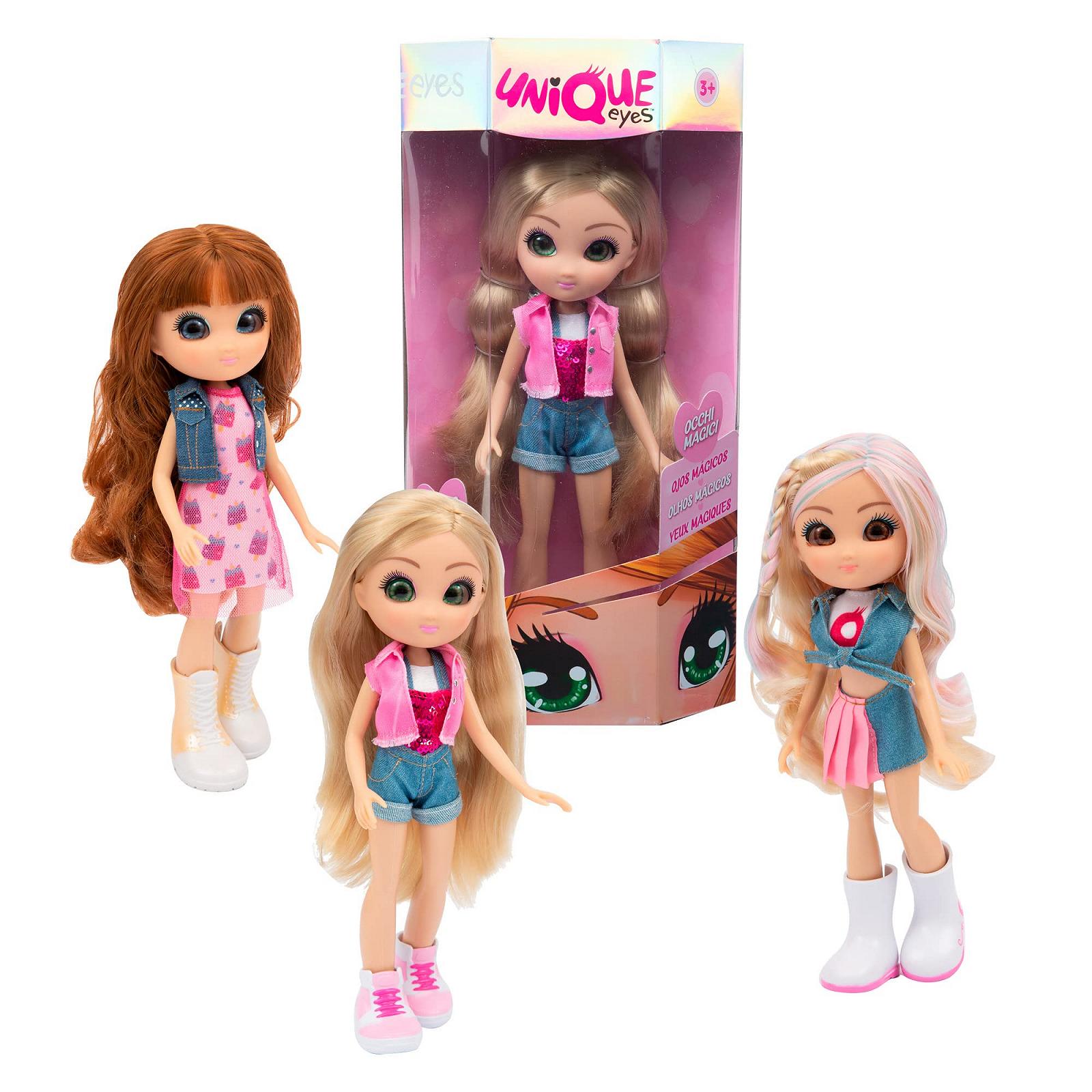 Шарнирная кукла Giochi Preziosi Unique Eyes 25 см с волшебными и глубокими большими глазами, следящими за вашим взглядом Amy Fashion, разноцветная, фото №8