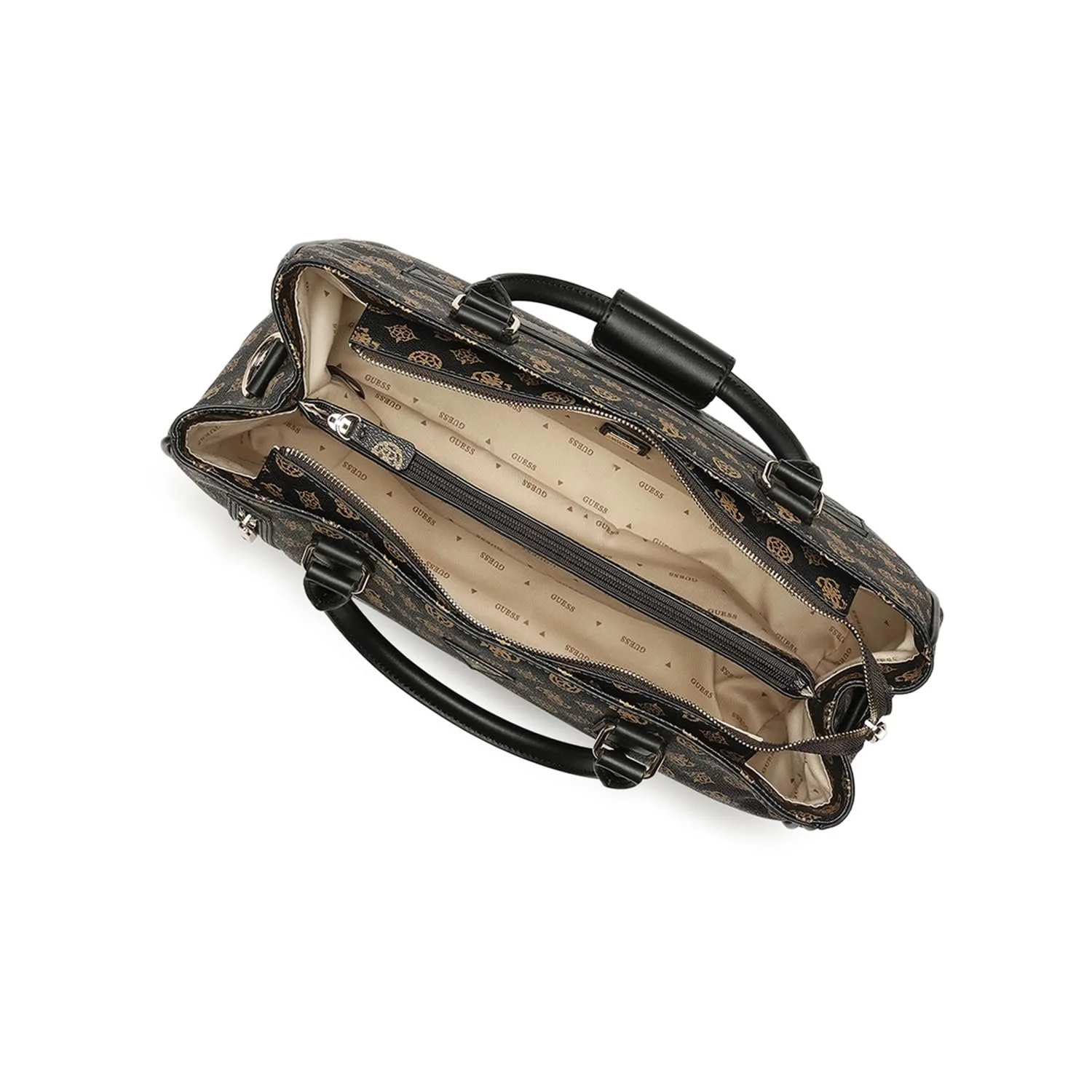 Сумка-шопер GUESS Wilder Zip Bottom Коричнева, фото №6