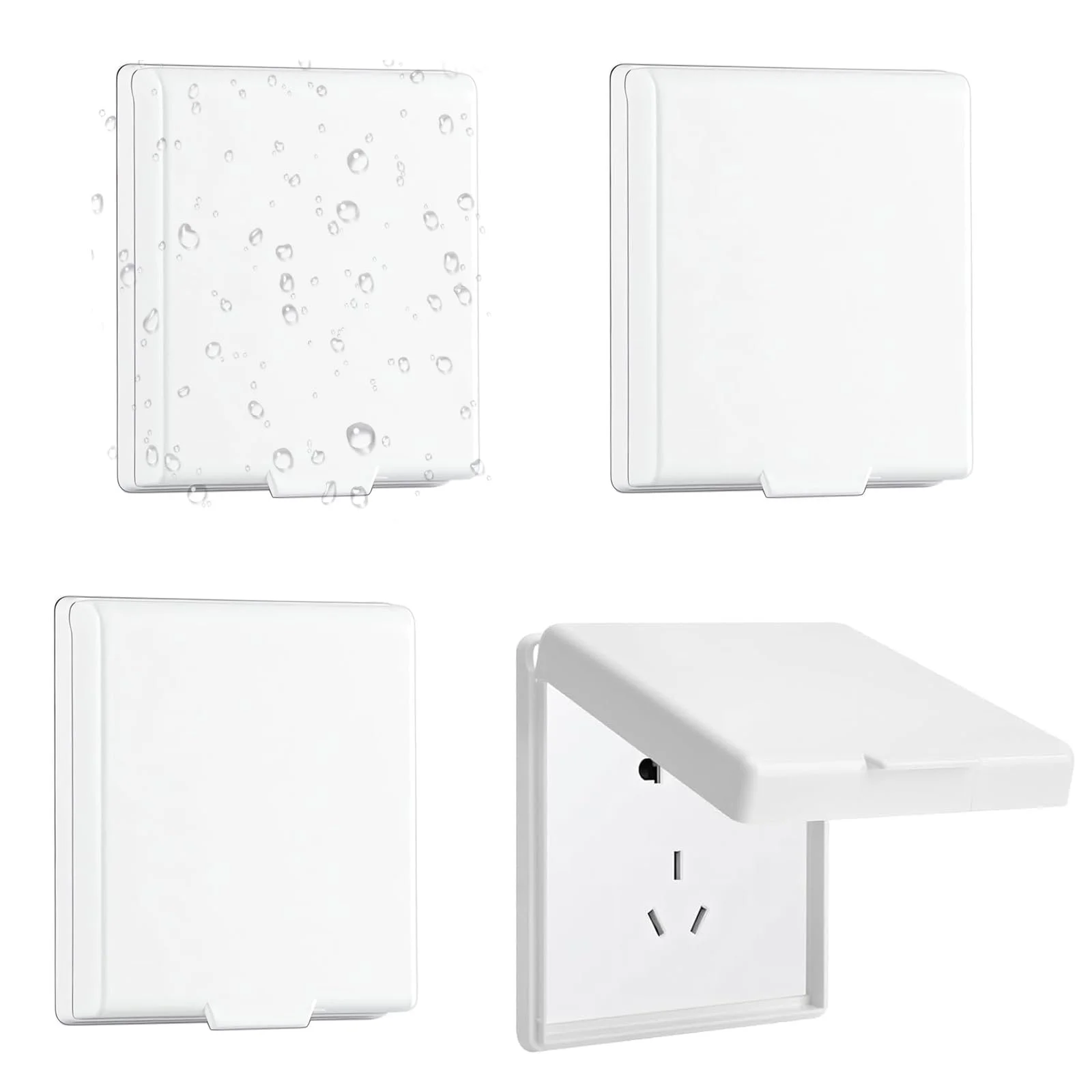 Защитная крышка для розеток Pack of 4 Waterproof Белая, фото №1