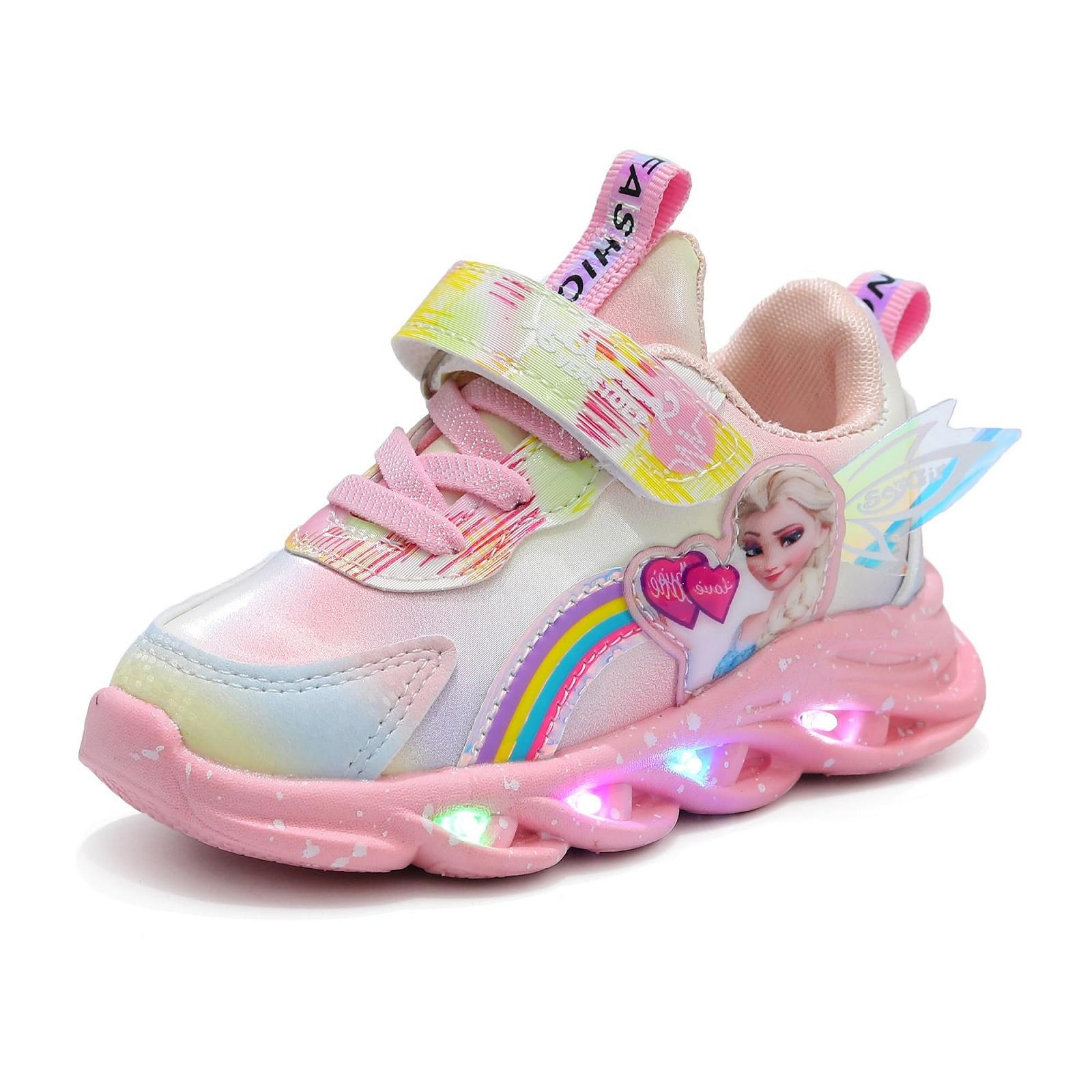 Кроссовки Elsa С LED подсветкой для девочек Розово-фиолетовые Размер 27, фото №1 Кроссовки Elsa С LED подсветкой для девочек Розово-фиолетовые Размер 27, фото №1