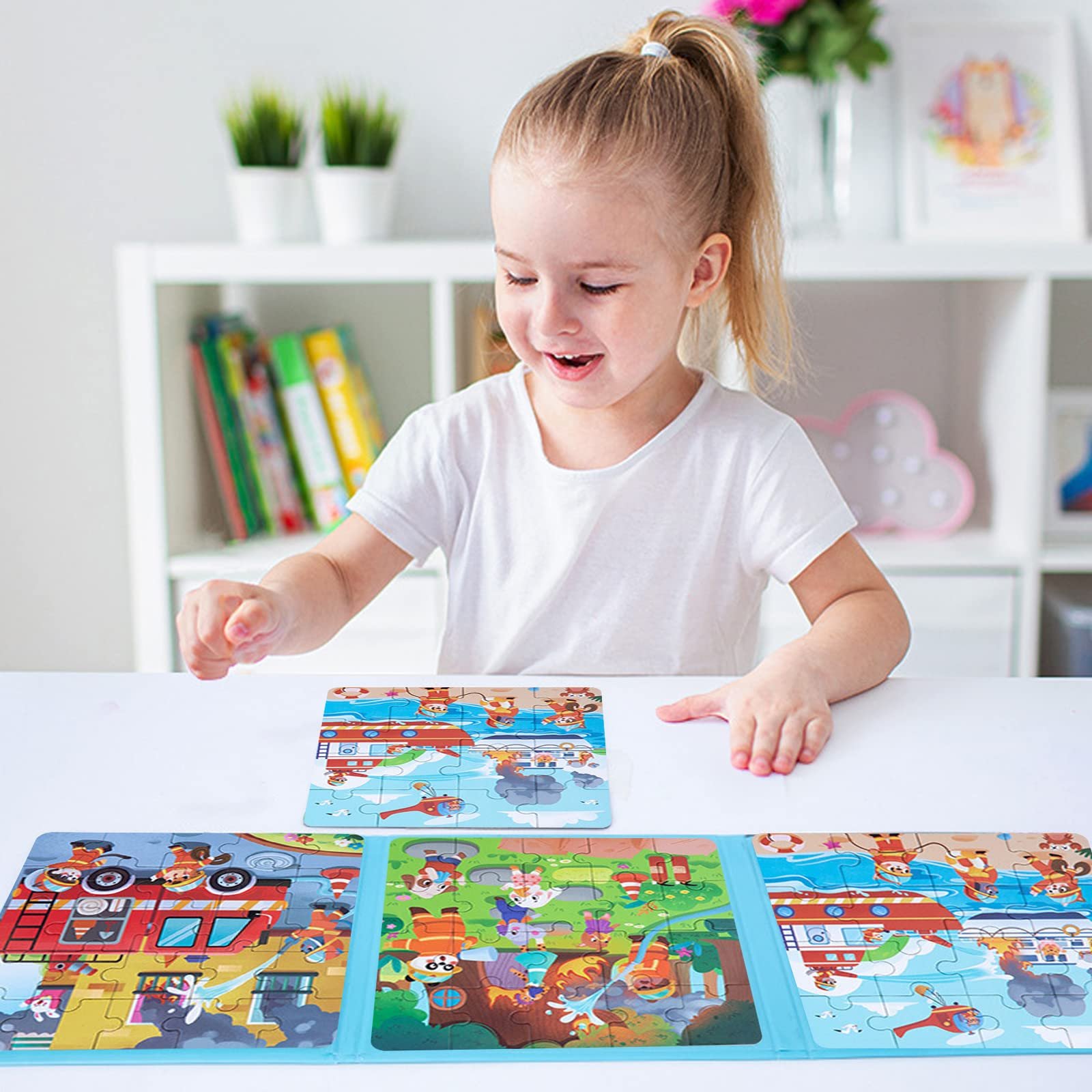 Детский магнитный пазл Animal Fire Protection 3 4 5 лет, фото №3