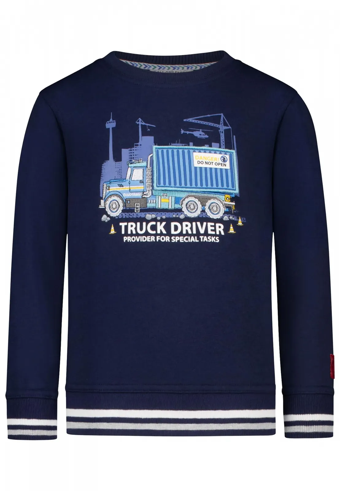 Світшот для хлопчиків SALT AND PEPPER з вишивкою вантажівки, фото №3 Світшот для хлопчиків SALT AND PEPPER з вишивкою вантажівки, фото №3