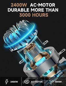 Фен Professional Ion, 2400 Вт, AC-мотор, з дифузором, 40 мільйонів негативних іонів, 3 режими нагріву, 2 швидкості, чорний synthetic.ua - Фото 1