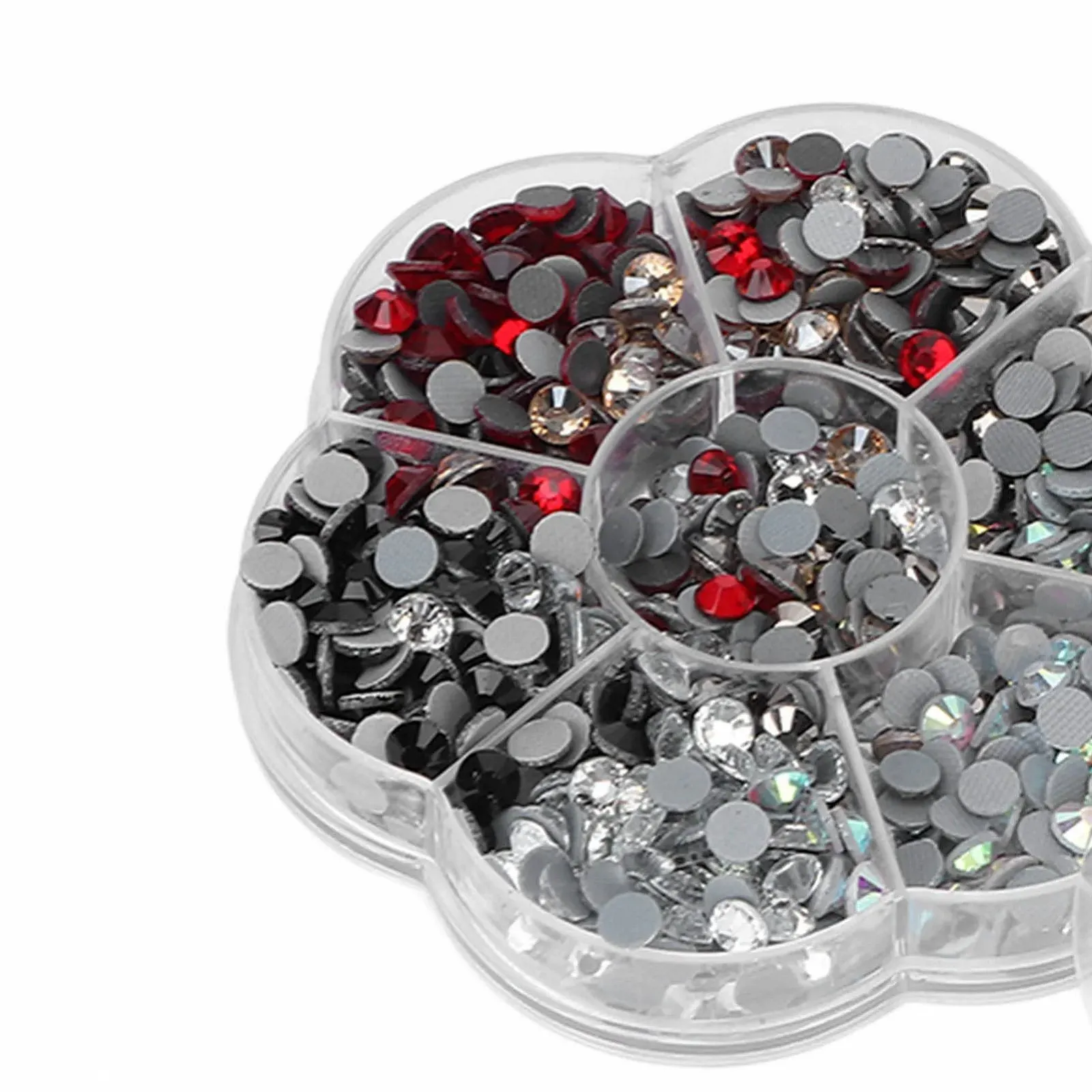 Набір 1000 штскляні стрази та блискіткиз плоскою задньою частиною, фото №9
