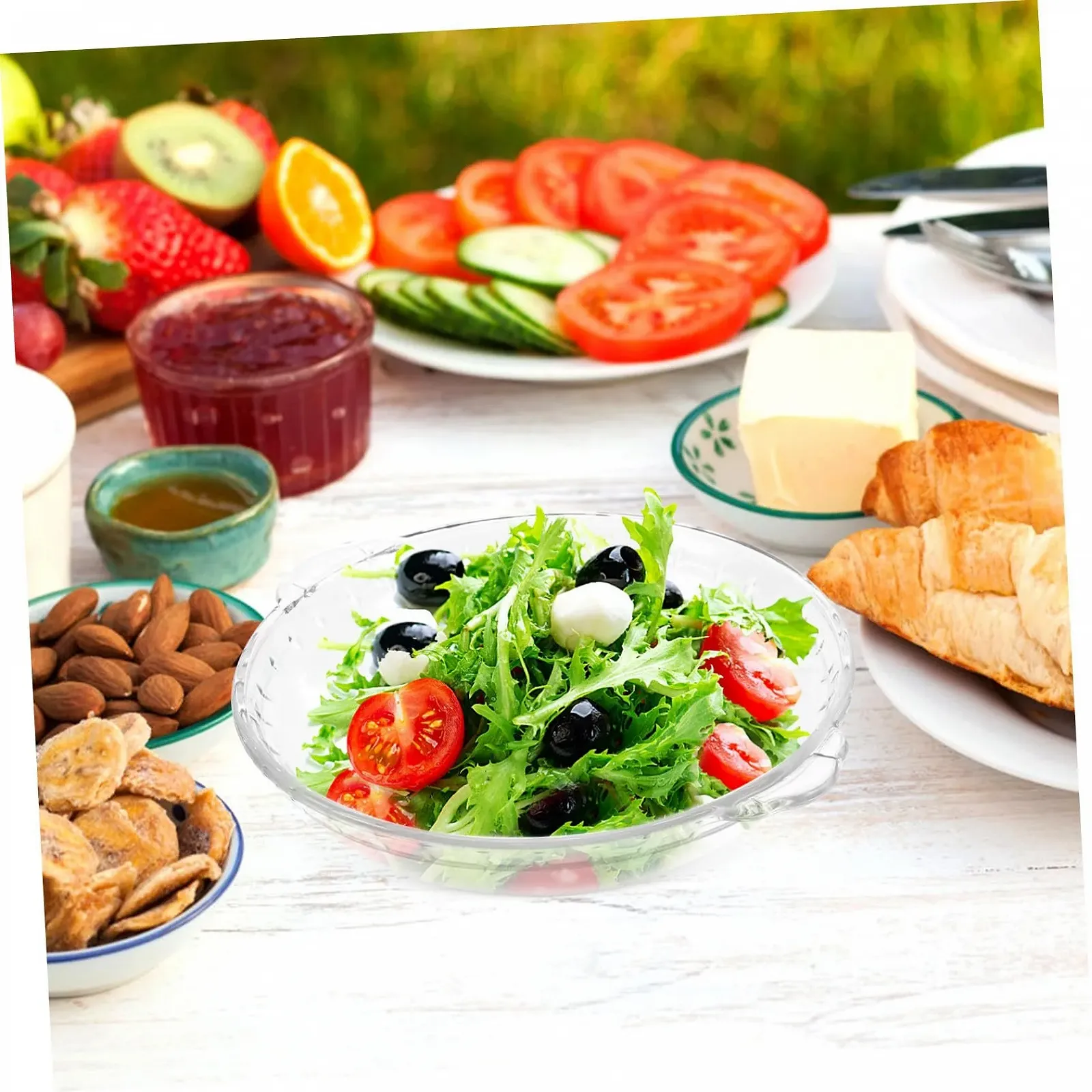 Форма для запекания TOYANDONA стеклянная жаропрочная прозрачная, фото №5