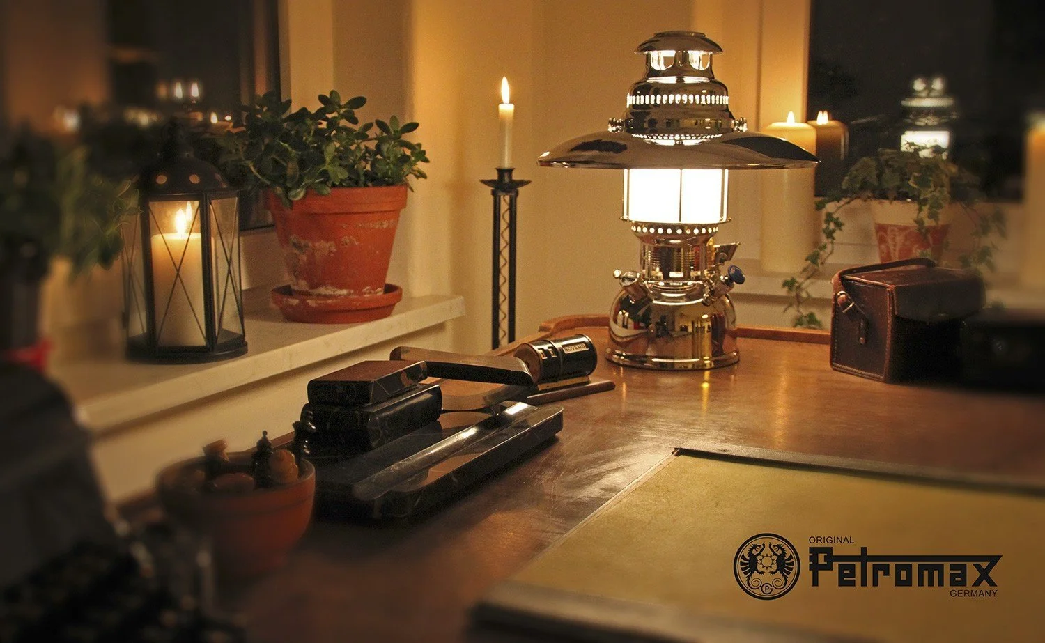 Настільна лампа Petromax HK500 HK500/829 електрична хром 60 W, фото №3