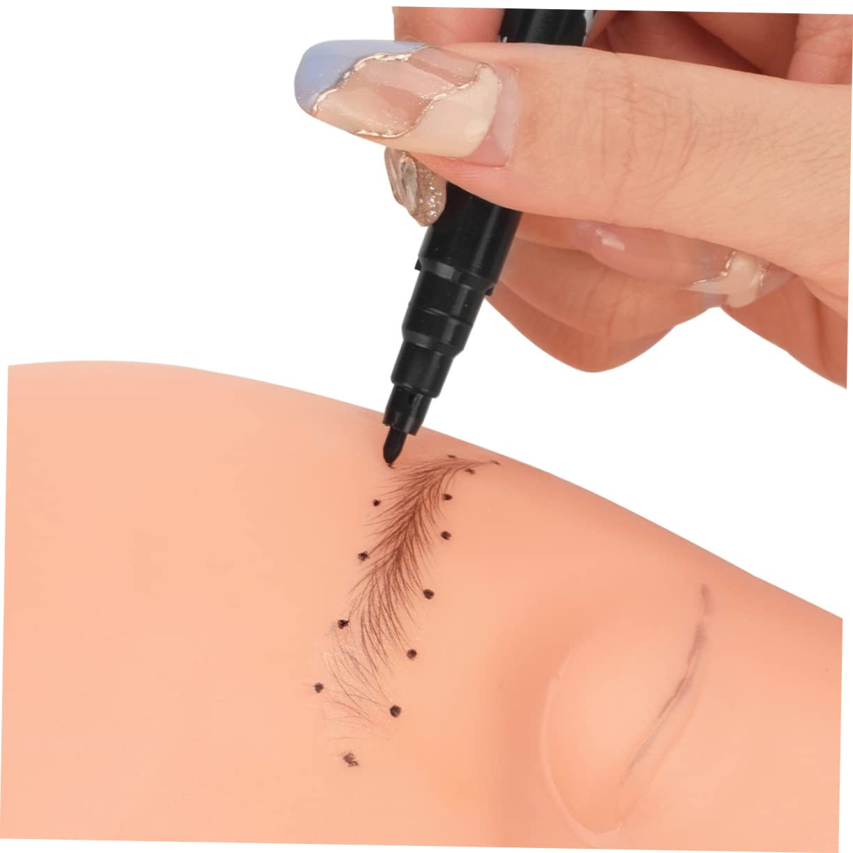 Карандаш Minkissy 18 Stk для микроблейдинга пластиковый белый, фото №2