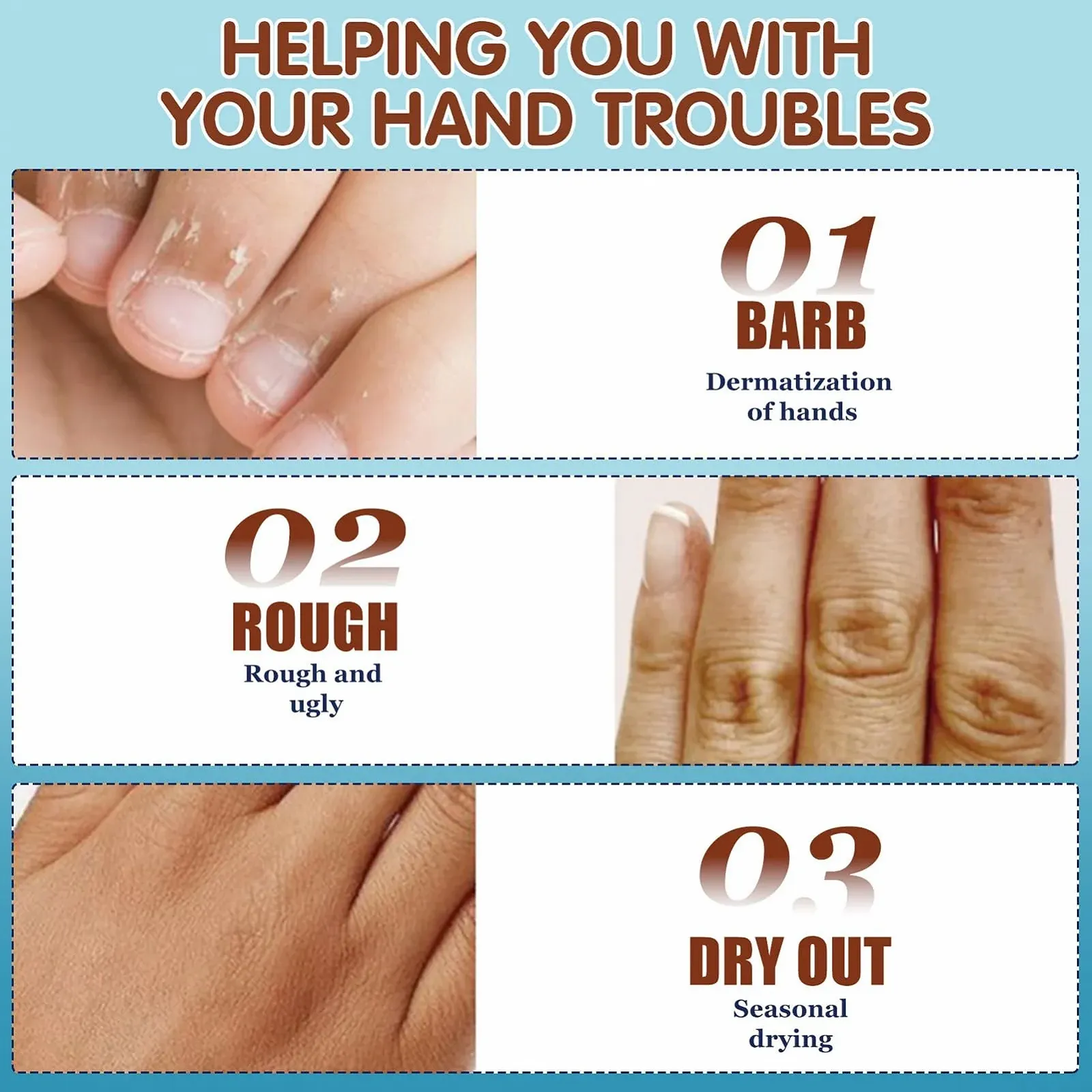 Крем для рук 50 г для очень сухой кожи, крем для ухода за руками с провитамином B5, регенерирующий бальзам для ежедневного ухода, мгновенно успокаивает зуд, сухие руки и увлажняет, фото №3