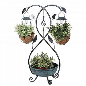 Підставка для рослин Harms 315127 Світлодіодна на сонячній енергії Дизайн листя - Фото 1