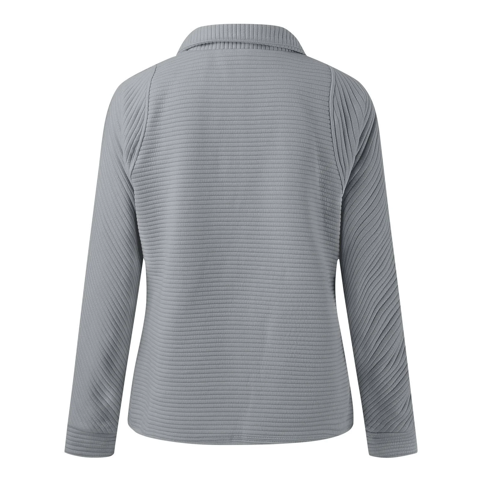 Женский свитшот с длинными рукавами Workou 2025, воротник-стойка, половинная молния, осень-зима, легкий, милый, College, модный свитшот, фото №5