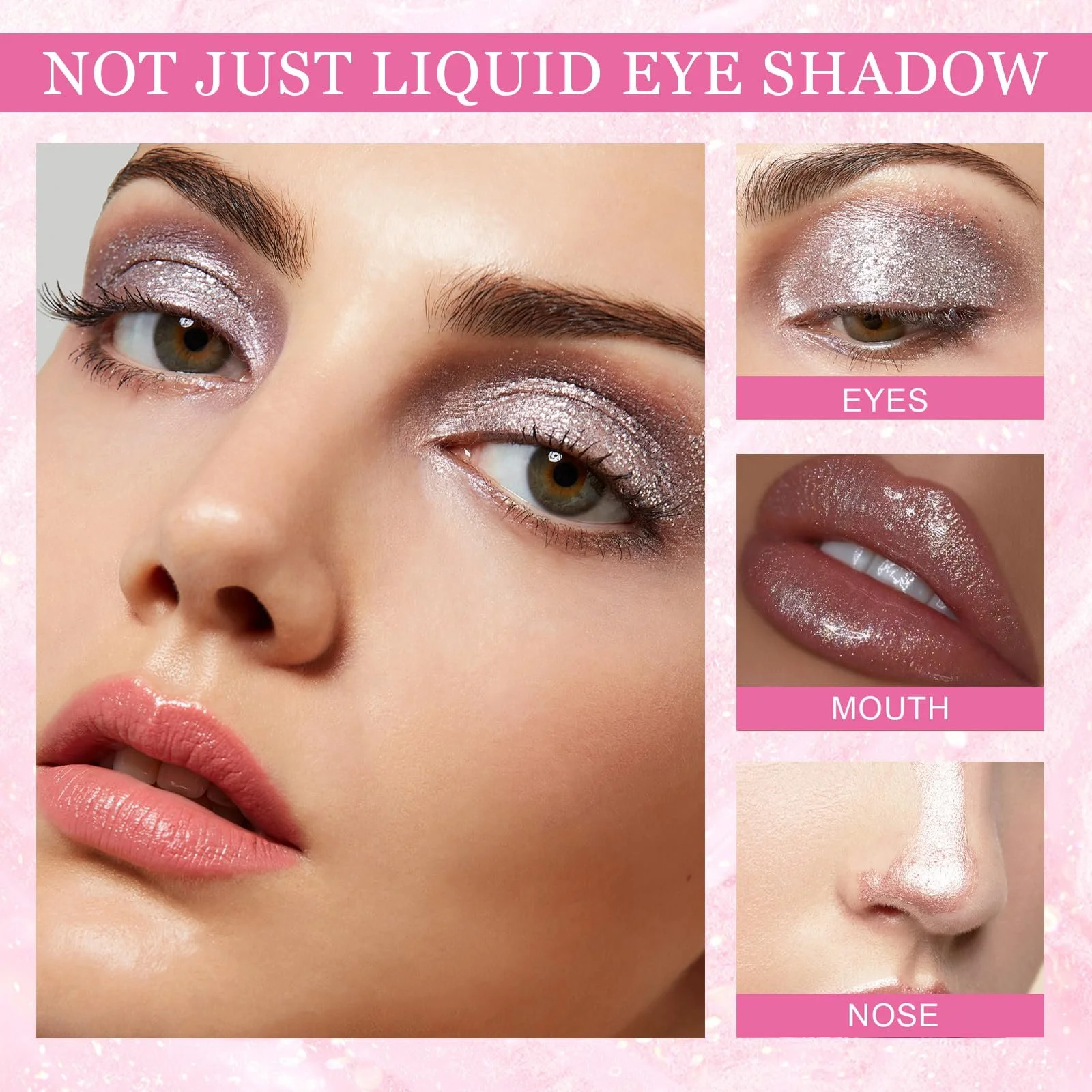 Тени для век Glitter Liquid Eyeshadow Diamond Глиттер Водостойкий (Алмаз), фото №4 Тени для век Glitter Liquid Eyeshadow Diamond Глиттер Водостойкий (Алмаз), фото №4