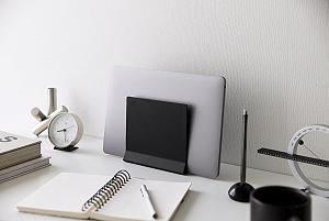 Подставка для ноутбука Yamazaki Tower Slim 16 x 5.7 x 15.2 см, черная synthetic.ua - Фото 1