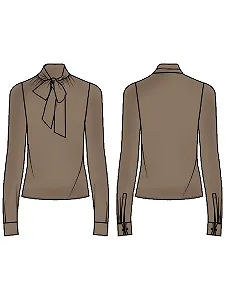 Купити Блуза з коміром-бантом MARCIANO - Фото 1 Блуза з коміром-бантом MARCIANO - Фото 1