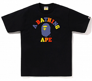 Футболка A BATHING APE COLLEGE TEE L, цвета - Фото 1