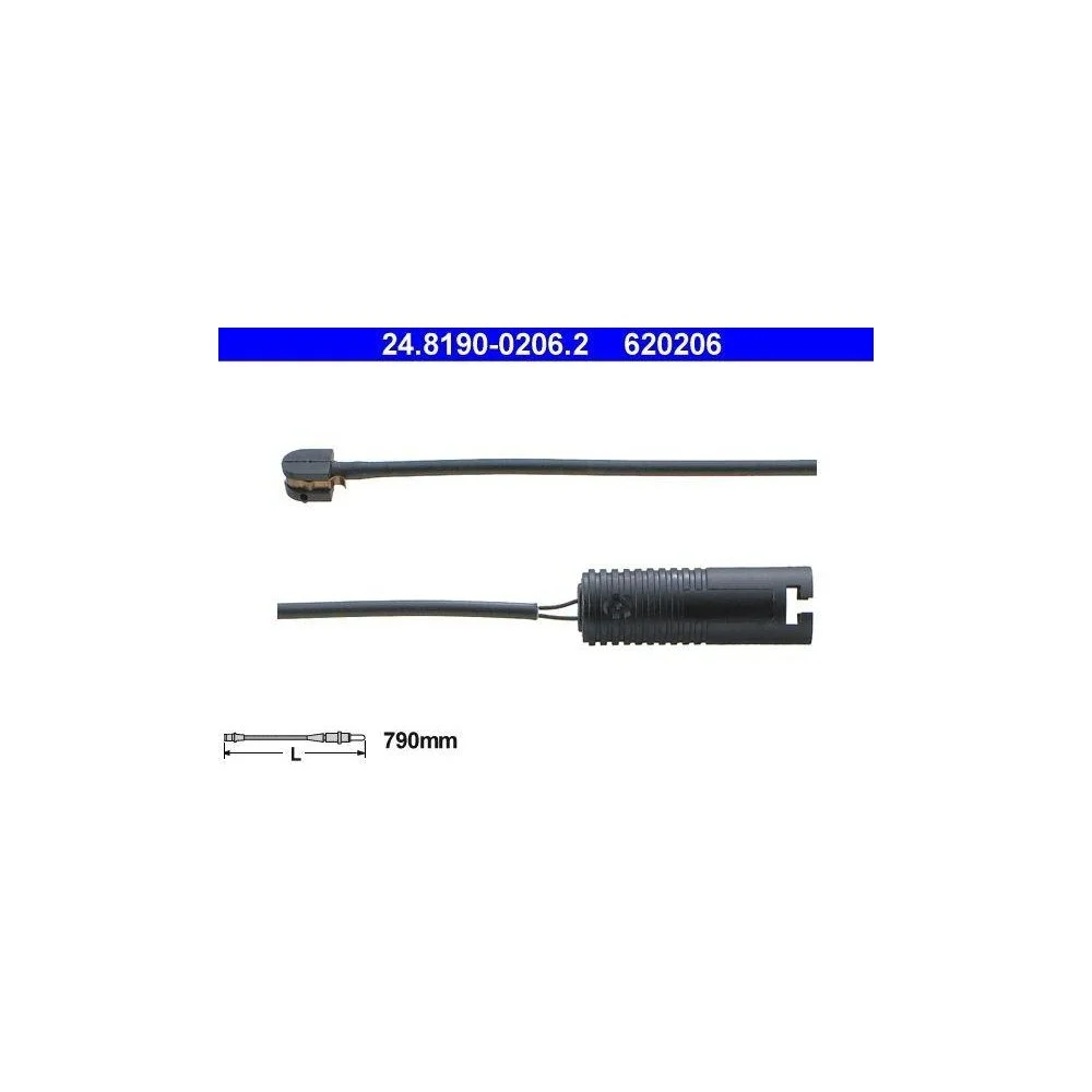 Датчик износа тормозных колодок ATE 24.8190-0206.2 для BMW, задняя ось, фото №1