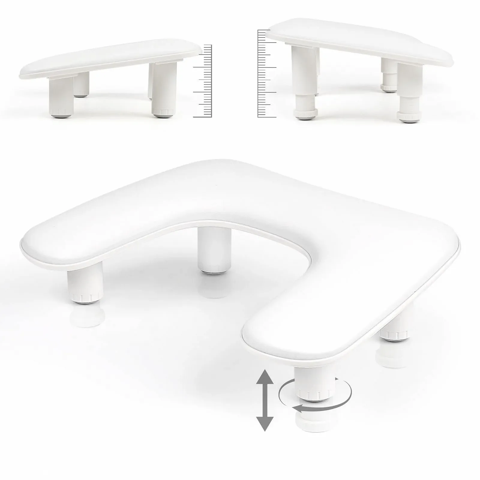 Підставка для рук для манікюру U-подібна Регульована по висоті, фото №1 Підставка для рук для манікюру U-подібна Регульована по висоті, фото №1