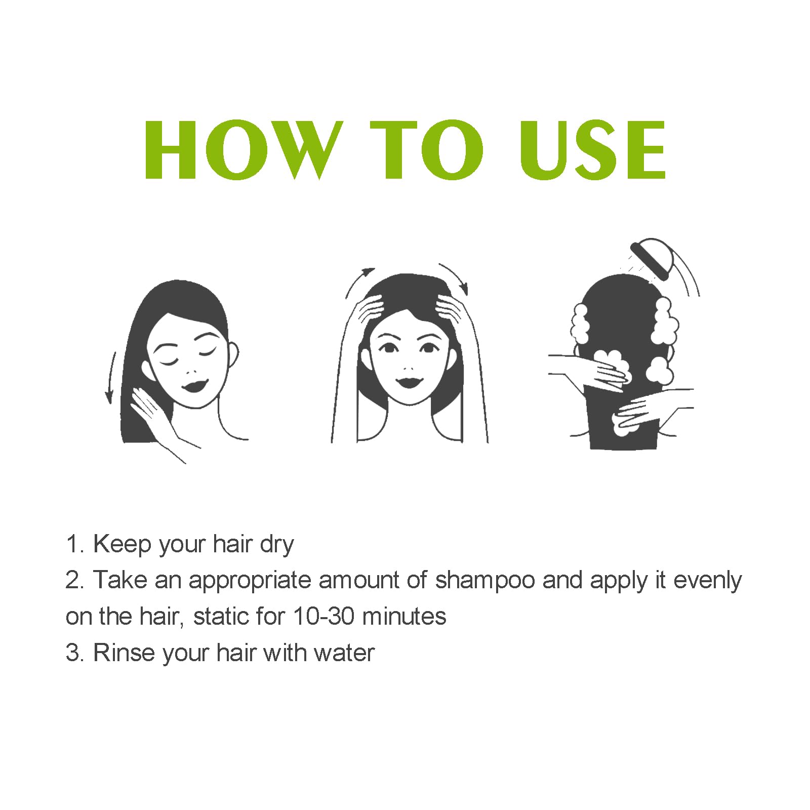 Шампунь-фарба для волосся Brown Покриття сивини Натуральний для жінок і чоловіків Простий та ефективний (упаковка з 2), фото №3