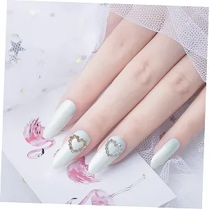 Аксессуары для дизайна ногтей Healvian со стразами-подвесками для ногтей, афро-кукла для тренировок, подвески для дизайна ногтей, искусства и скульптур, сердце для ногтей, сплав, 3D, трехмерные, пачка 120 штук synthetic.ua - Фото 1