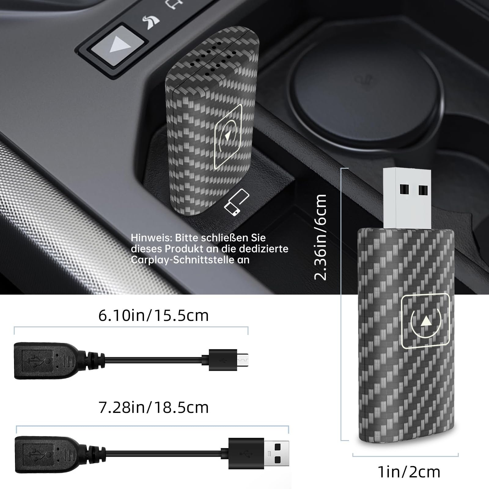 Беспроводной адаптер CarPlay 2025 для iOS, фото №4