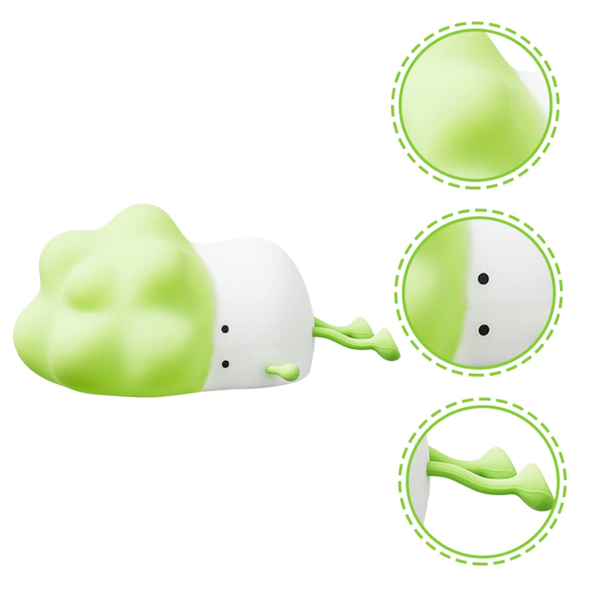 Світильник TOYANDONA USB нічник для немовлят набір з 4 шт. силіконовий білий, фото №4 Світильник TOYANDONA USB нічник для немовлят набір з 4 шт. силіконовий білий, фото №4