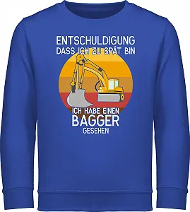 Дитячий світшот Shirtracer Трактор Екскаватор - Фото 1