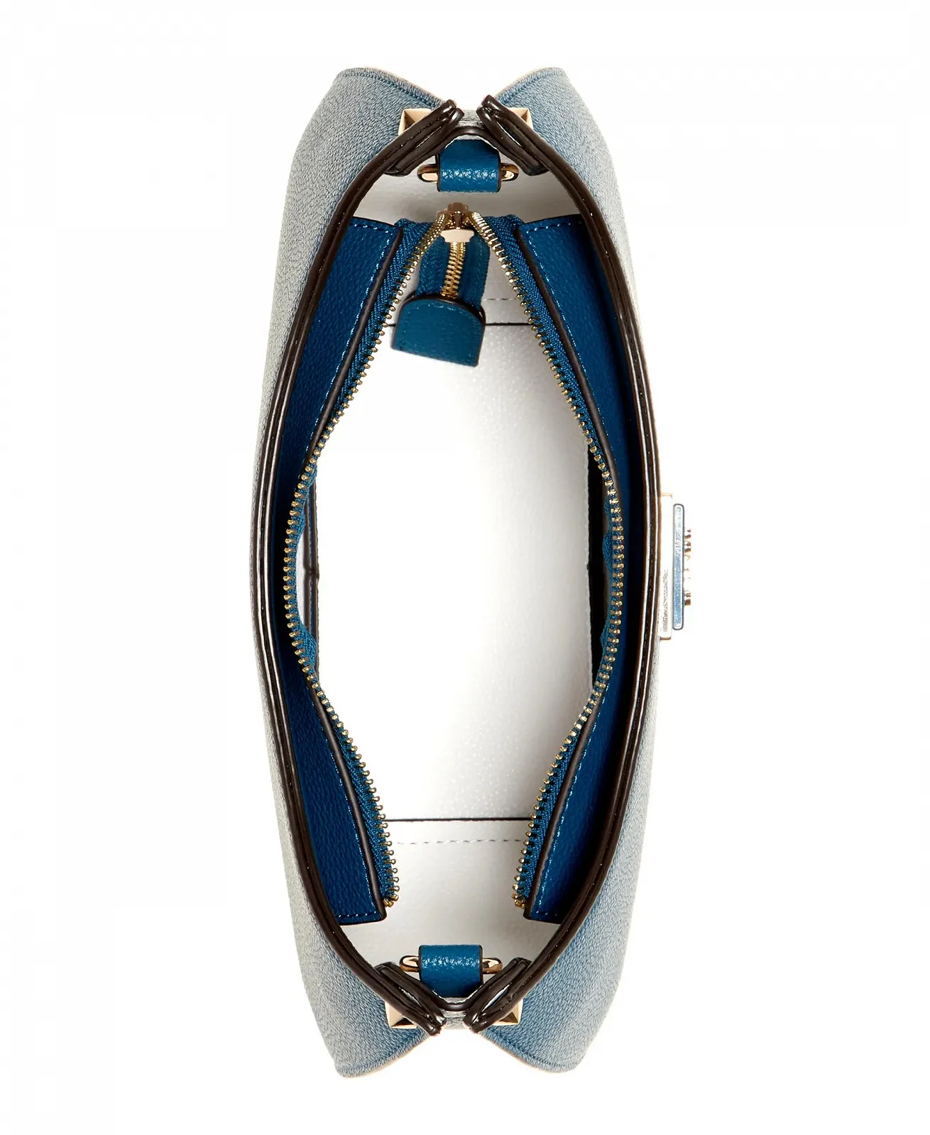 Сумка через плече GUESS жіноча Meridian Top Zip Shoulder Bag Mini Petrol, фото №3