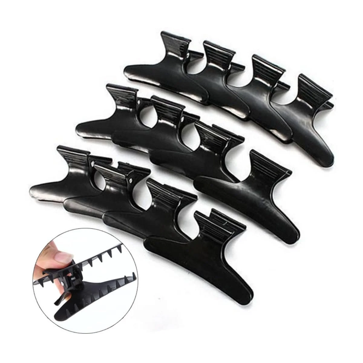 Заколка для волос Grapelet Бабочка 12 шт Черный, фото №2 Заколка для волос Grapelet Бабочка 12 шт Черный, фото №2