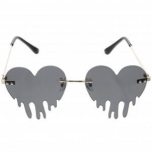 Окуляри CALLARON Steampunk круглі поляризовані жіночі Rave Light Favors Trendy Performance Spectacle круглі Heart Goth - Фото 1