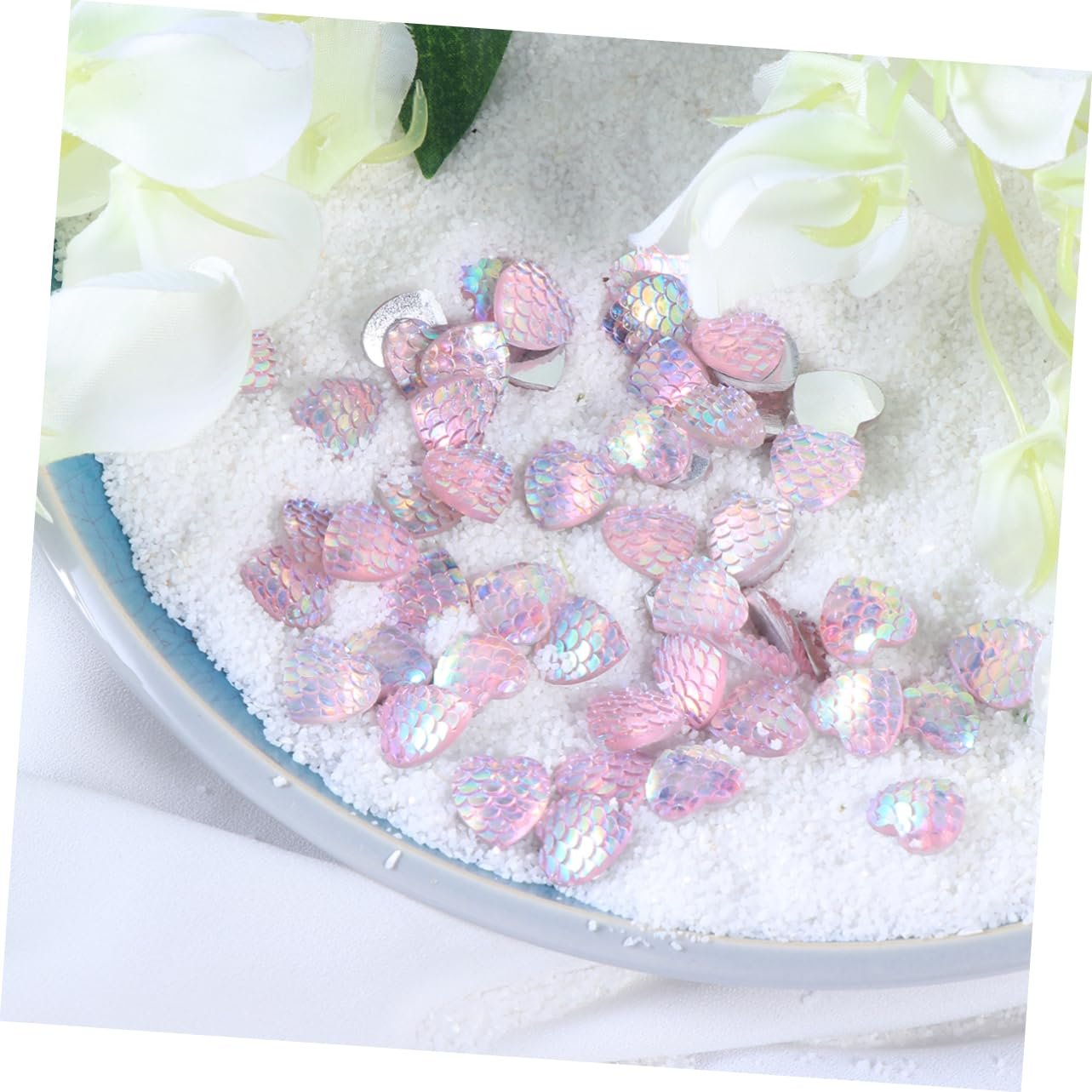 Украшение Набор 50 шт. Смола Украшение Кристалл Друза Ваза Стразы Розовый, фото №6