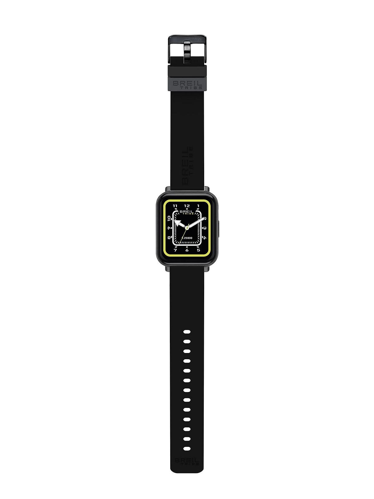 Смарт-часы Breil EW0675 SBT-2 с силиконовым ремешком и сменным ремешком из нержавеющей стали черный класс защиты IP68 45 мм черный спортивный, фото №1