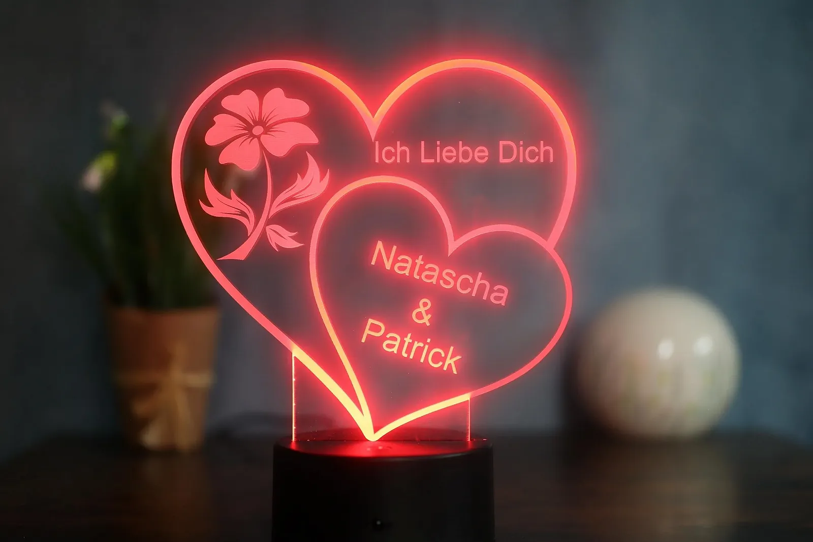 Настольная лампа Personalised Partner Gift LED Decorative, фото №5