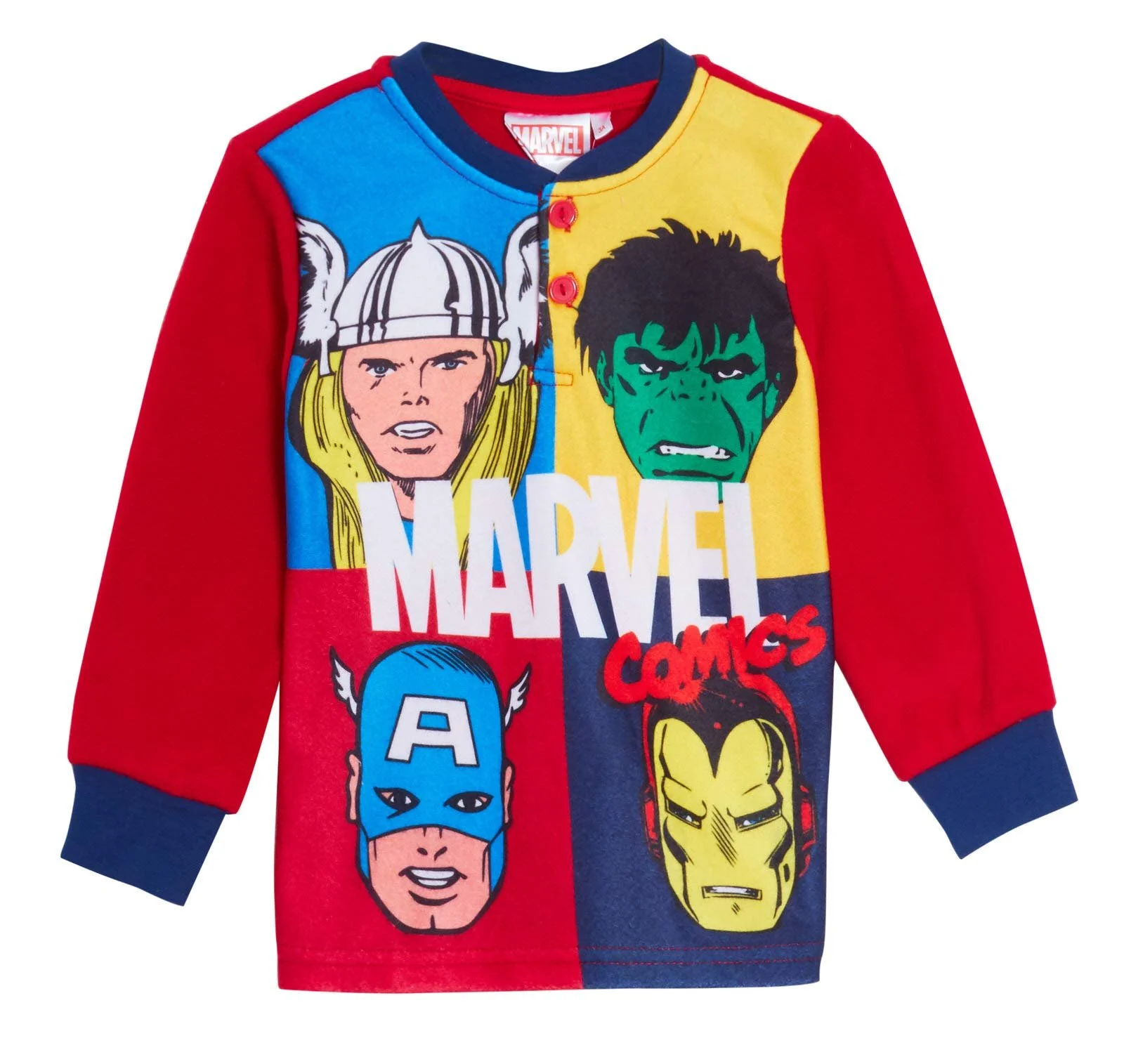 Піжама MARVEL Avengers Фліс для хлопчиків Халк Тор Залізна людина Капітан Америка Комплект, фото №2