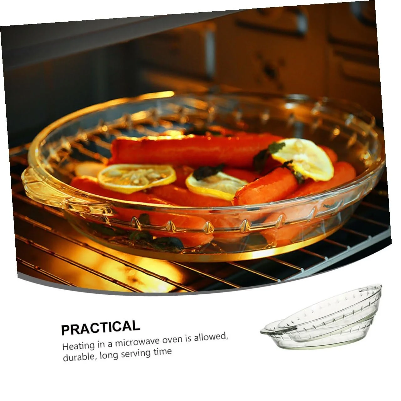 Форми для запікання Набір 2 шт. Скляні Термостійкі Прозорі, фото №8 Форми для запікання Набір 2 шт. Скляні Термостійкі Прозорі, фото №8