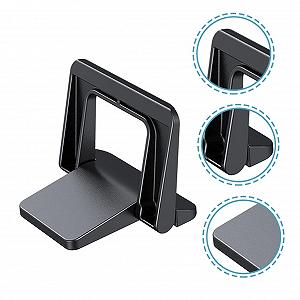 Подставка для ноутбука складная из прочного PC материала, эргономичная подставка для ноутбука с улучшенной циркуляцией воздуха, складывается для офиса и дома, снимает нагрузку с шеи и плеч synthetic.ua - Фото 1